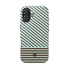 Asymmetrical Lines iPhone Case | Blue and Brown