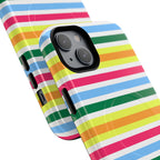 Rainbow Sorbet Stripe MagSafe iPhone Case