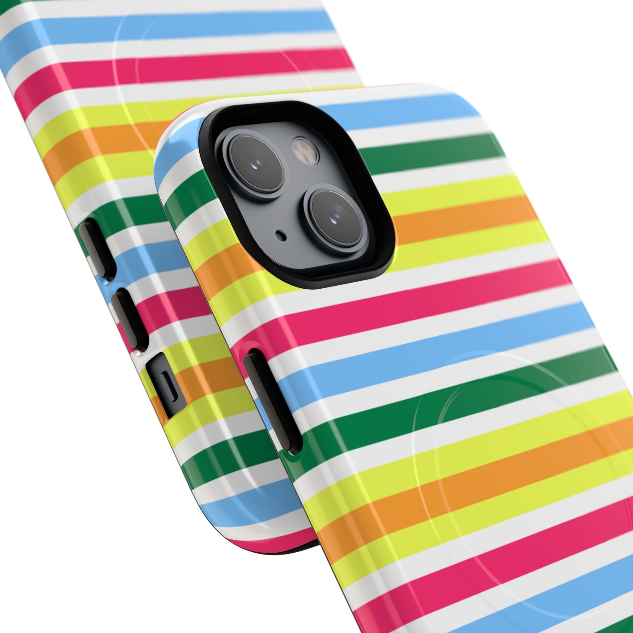 Rainbow Sorbet Stripe MagSafe iPhone Case
