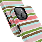 Sweet Candy Stripes MagSafe iPhone Case