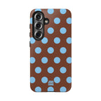 Big Polka Dot | Brown and Blue