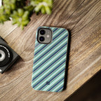 Angelina Stripes | Blue - iPhone Case