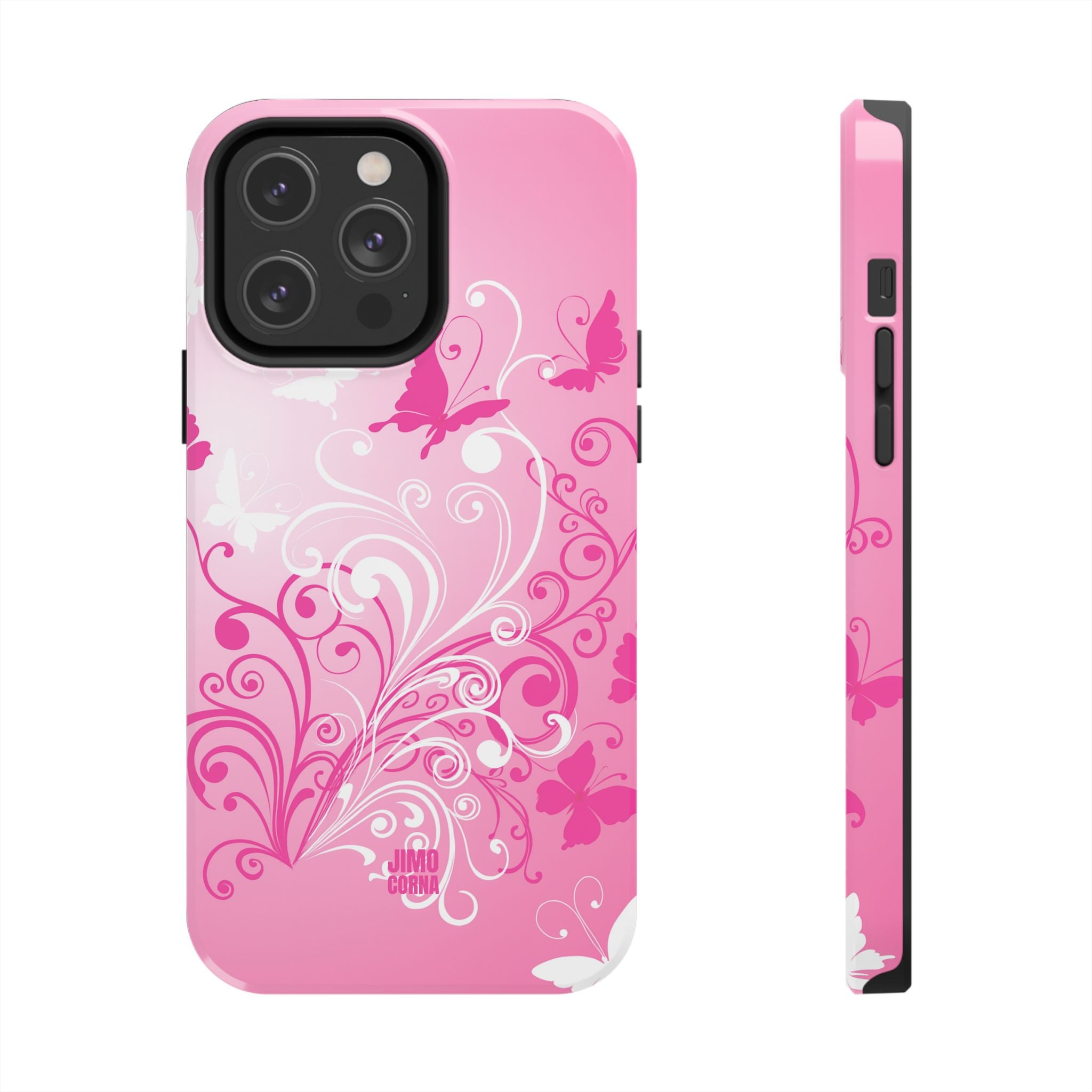 Pink Flutter Garden iPhone Case