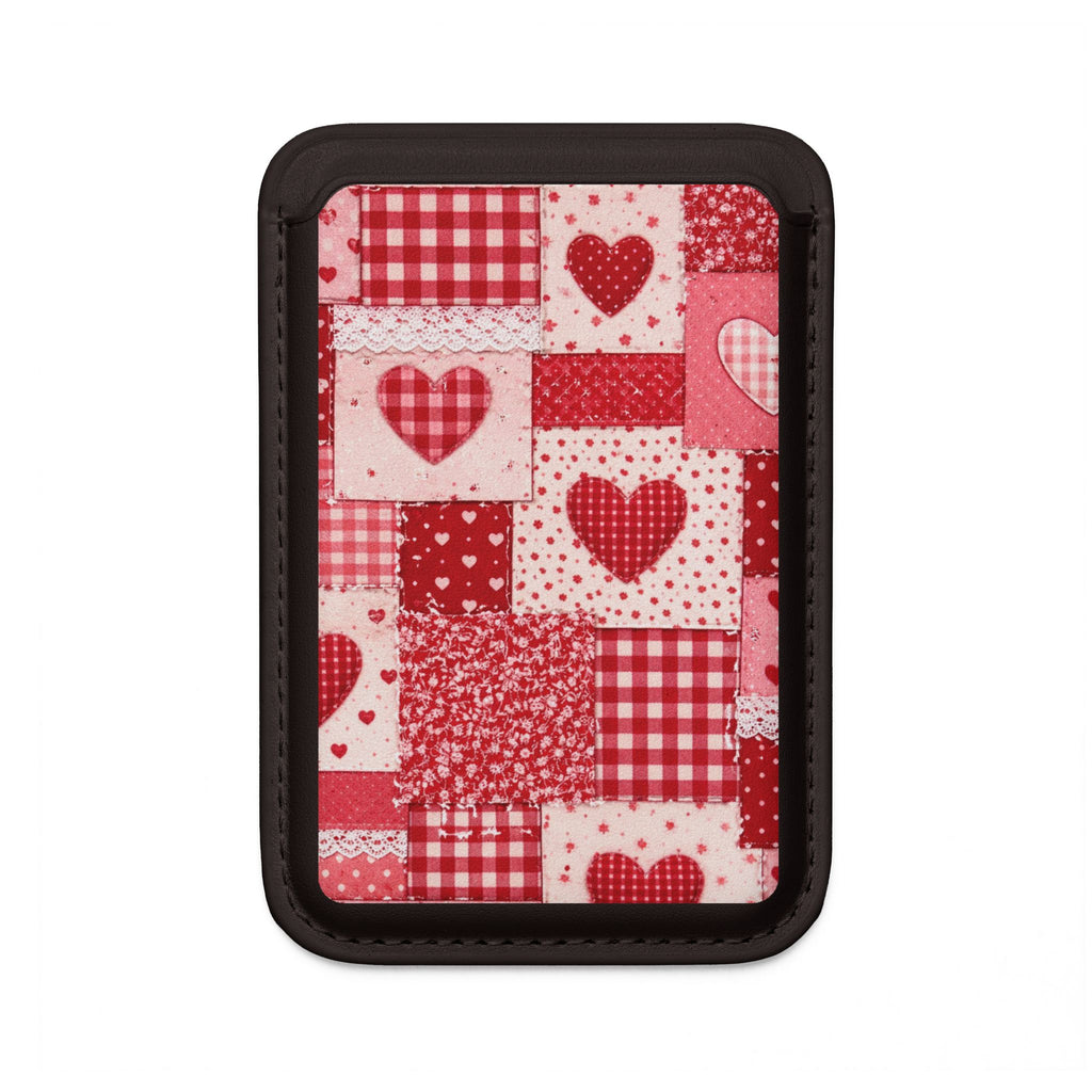 Patchwork Heart Vegan MagSafe Wallet