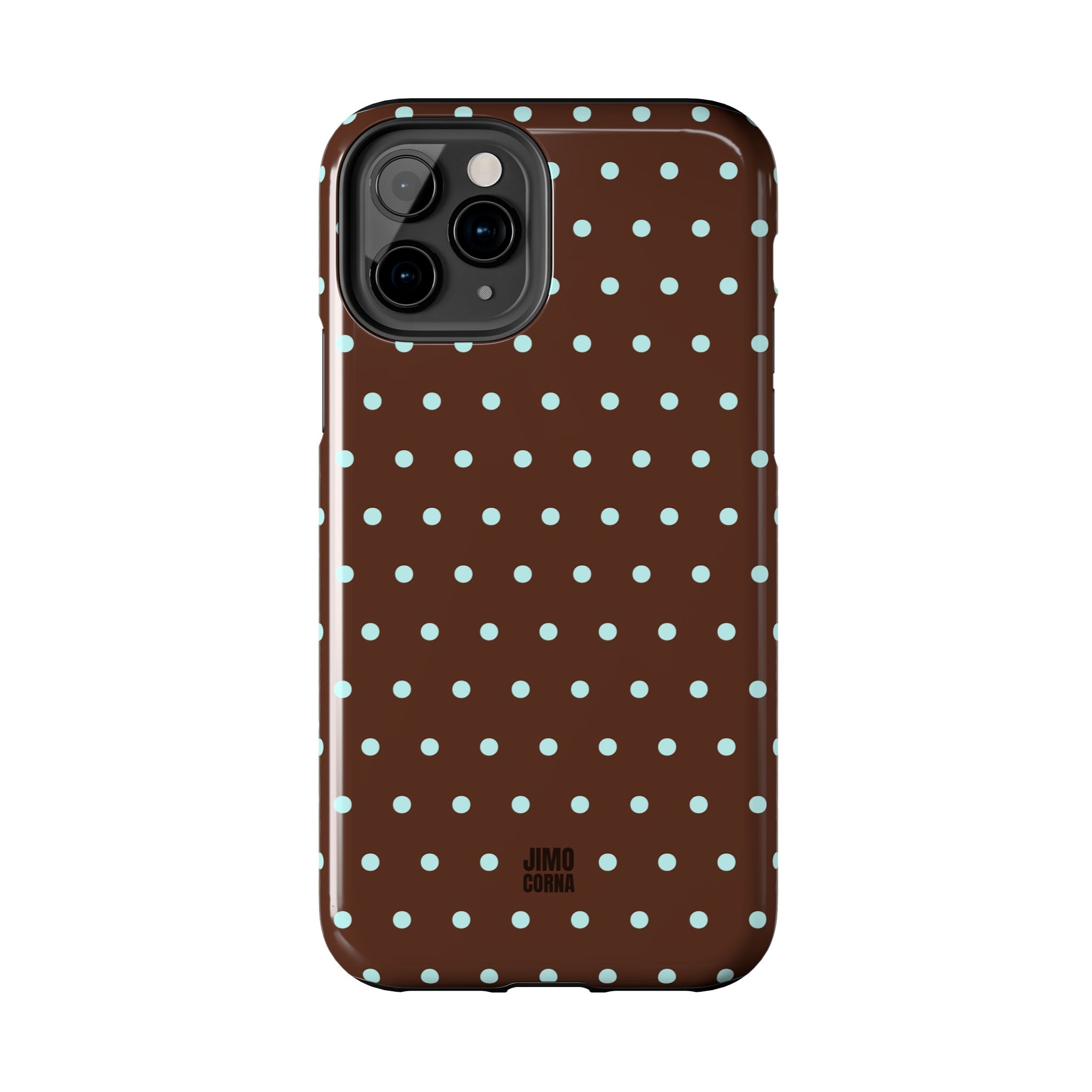 Polka Dot | Brown and Blue