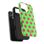 Big Polka Dot | Green and Pink