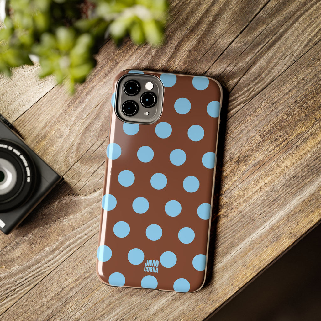 Big Polka Dot | Brown and Blue