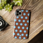 Big Polka Dot | Brown and Blue