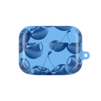 Blue Retro Cherries AirPods Case