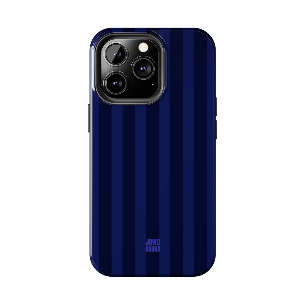 Bold Stripes iPhone Case | Navy Blue