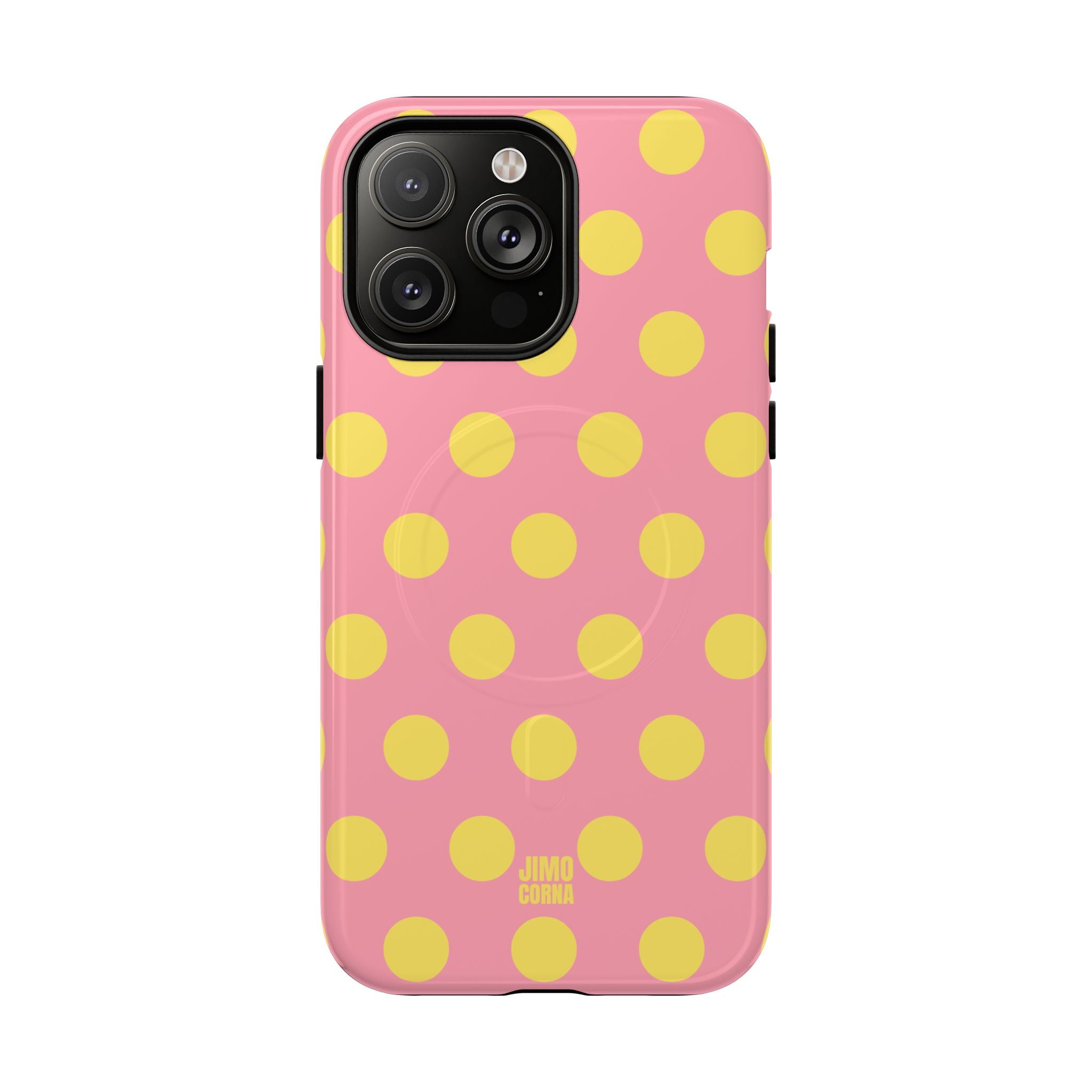 Big Polka Dot | Pink and Yellow