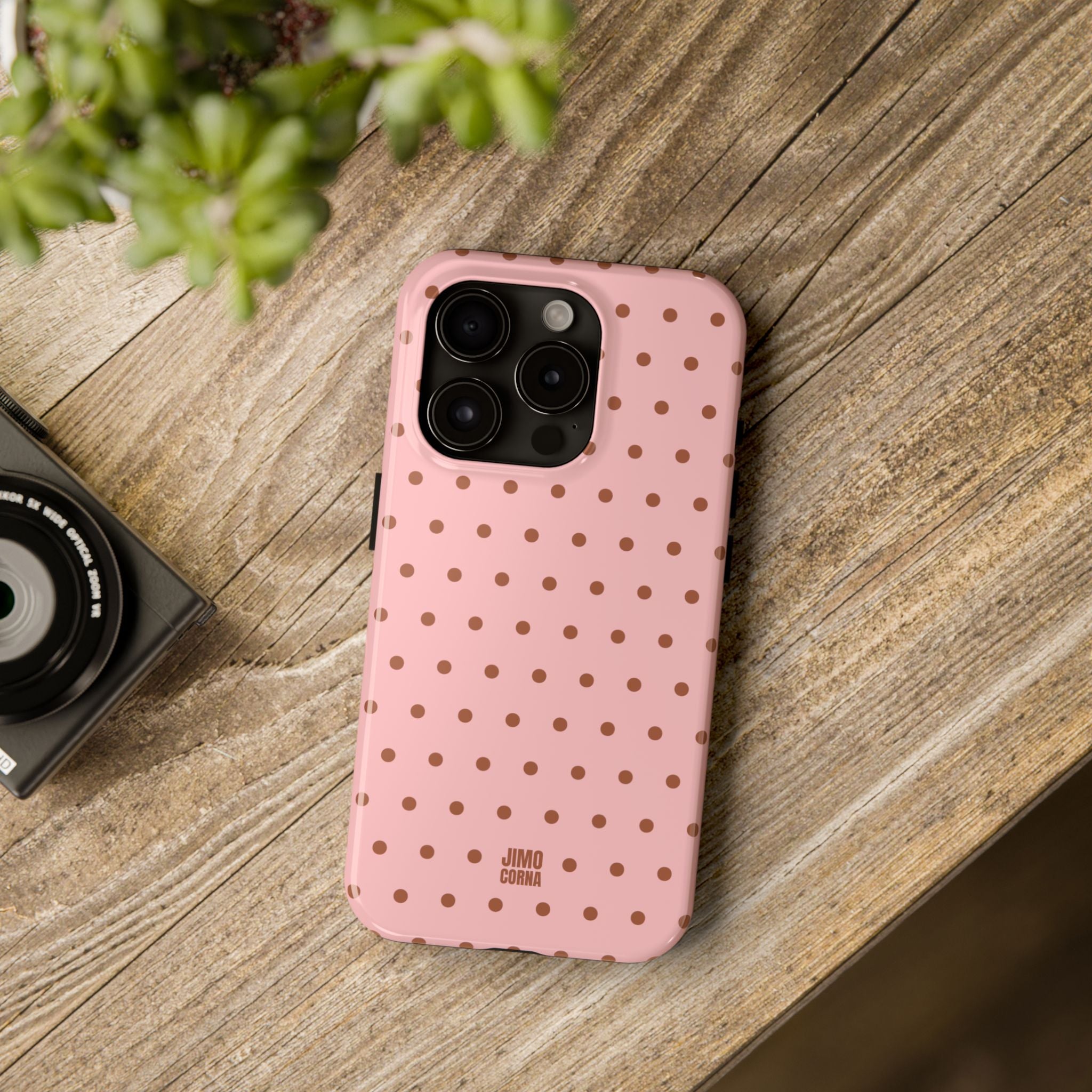 Polka Dot | Pink and Brown