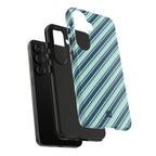 Angelina Stripes | Blue - iPhone Case
