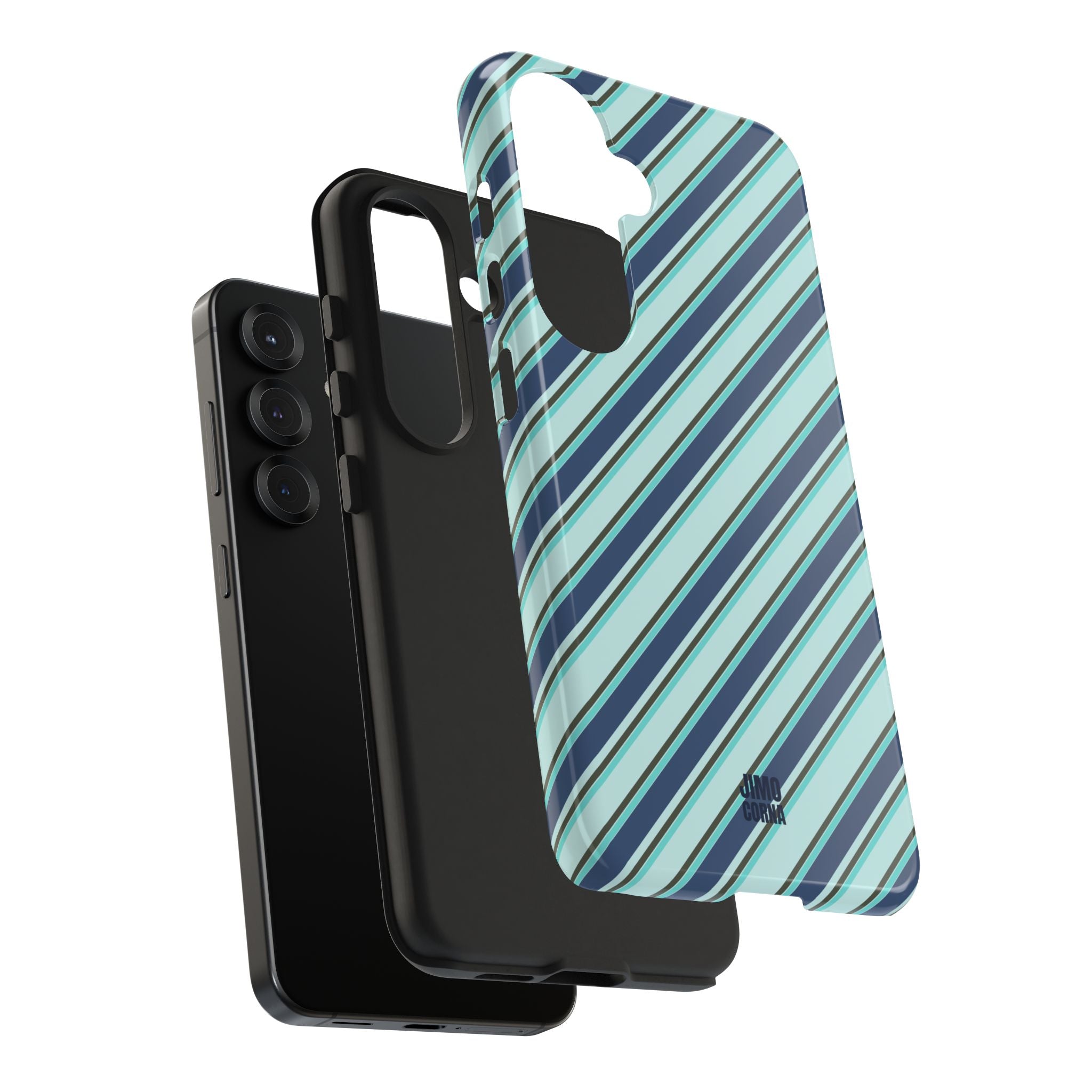 Angelina Stripes | Blue - iPhone Case