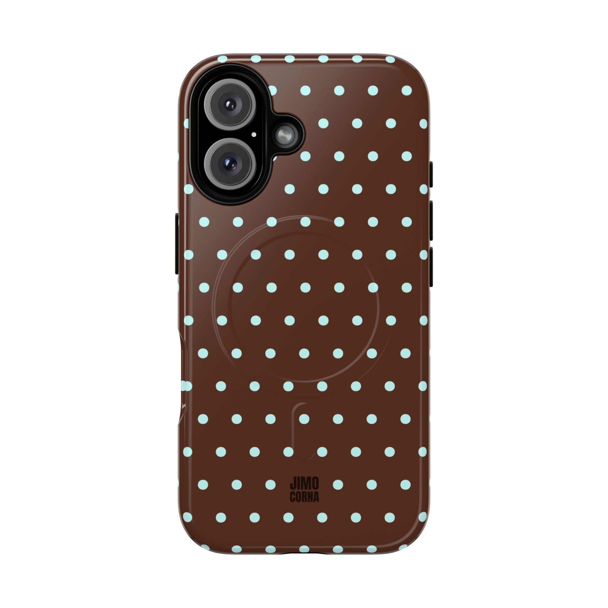 Polka Dot | Brown and Blue