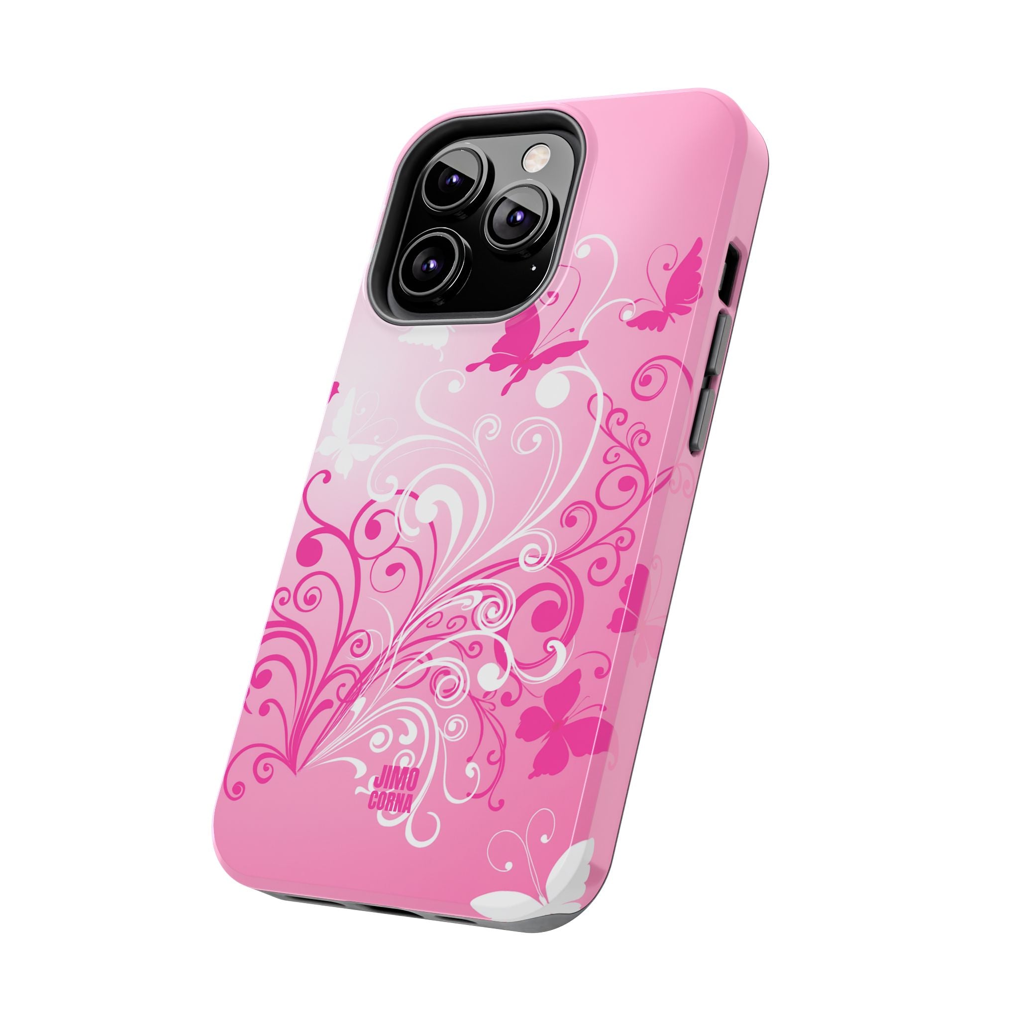 Pink Flutter Garden iPhone Case