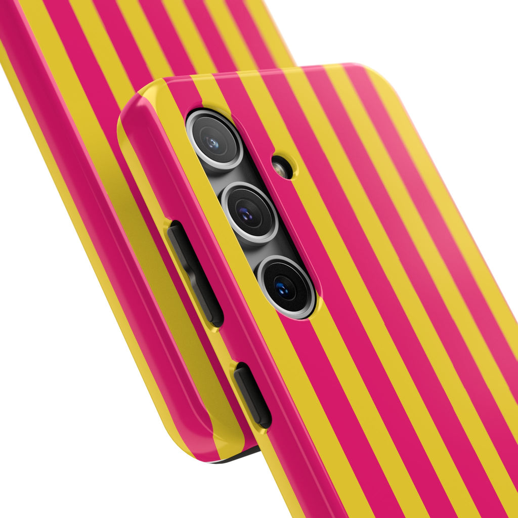 Pink and Yellow Bold Stripes