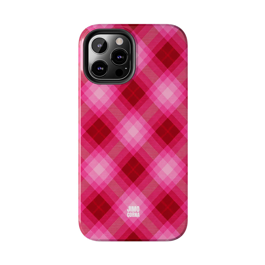 Pink Picnic Plaid iPhone Case
