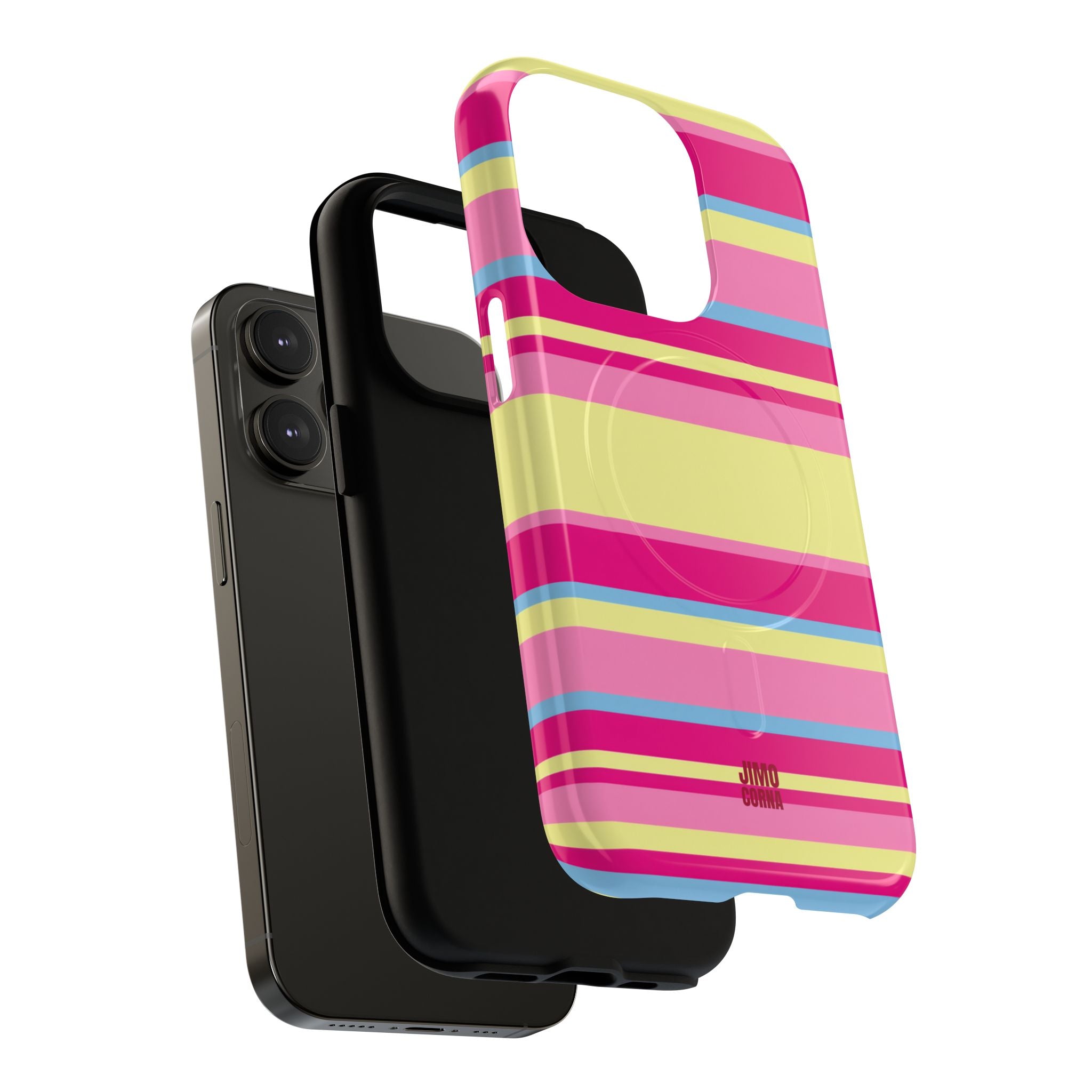 Lemonberry Stripe MagSafe iPhone Case