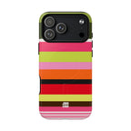 Berry Citrus Stripe MagSafe iPhone Case
