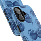 Blue Retro Cherries