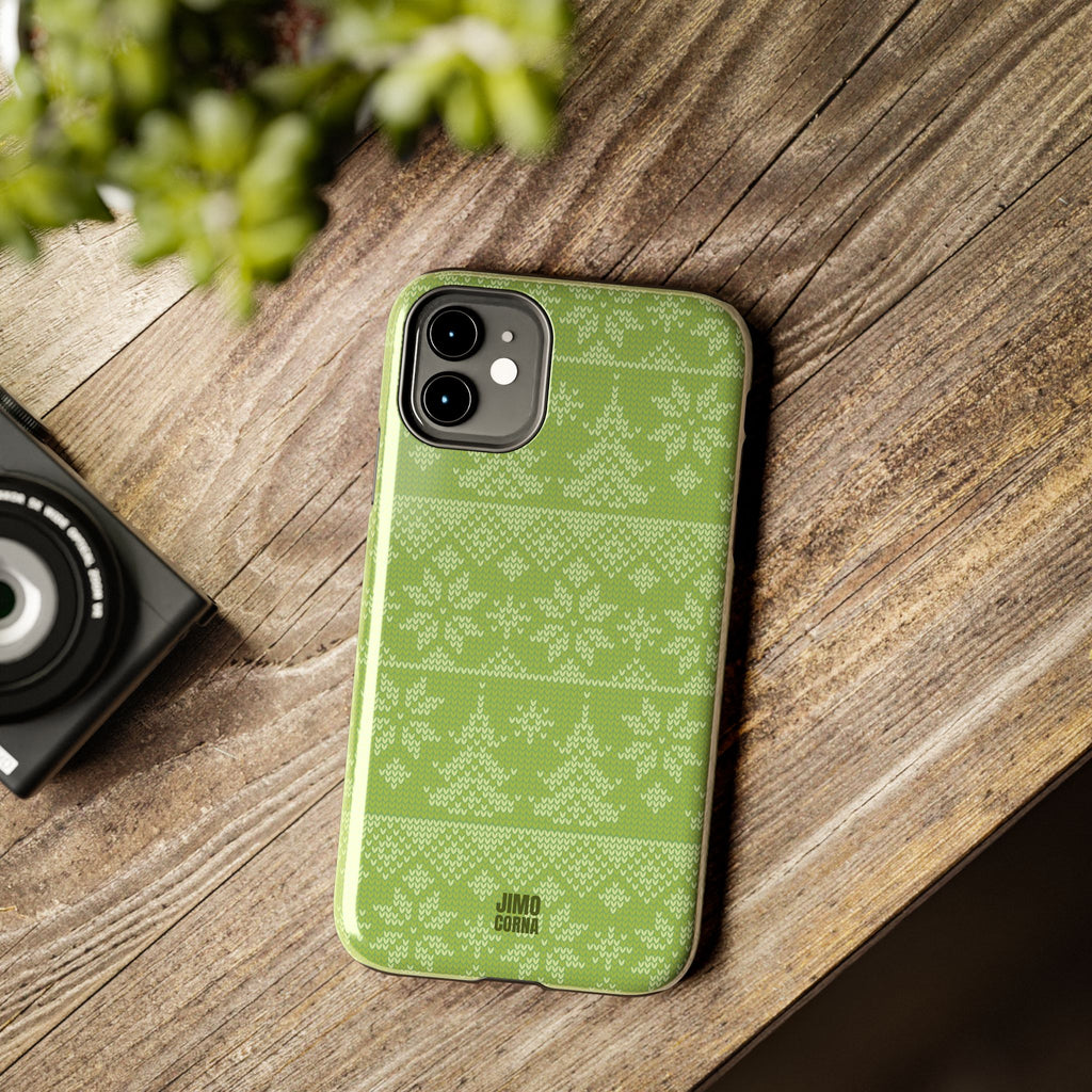 Holiday Knit | Green iPhone Case