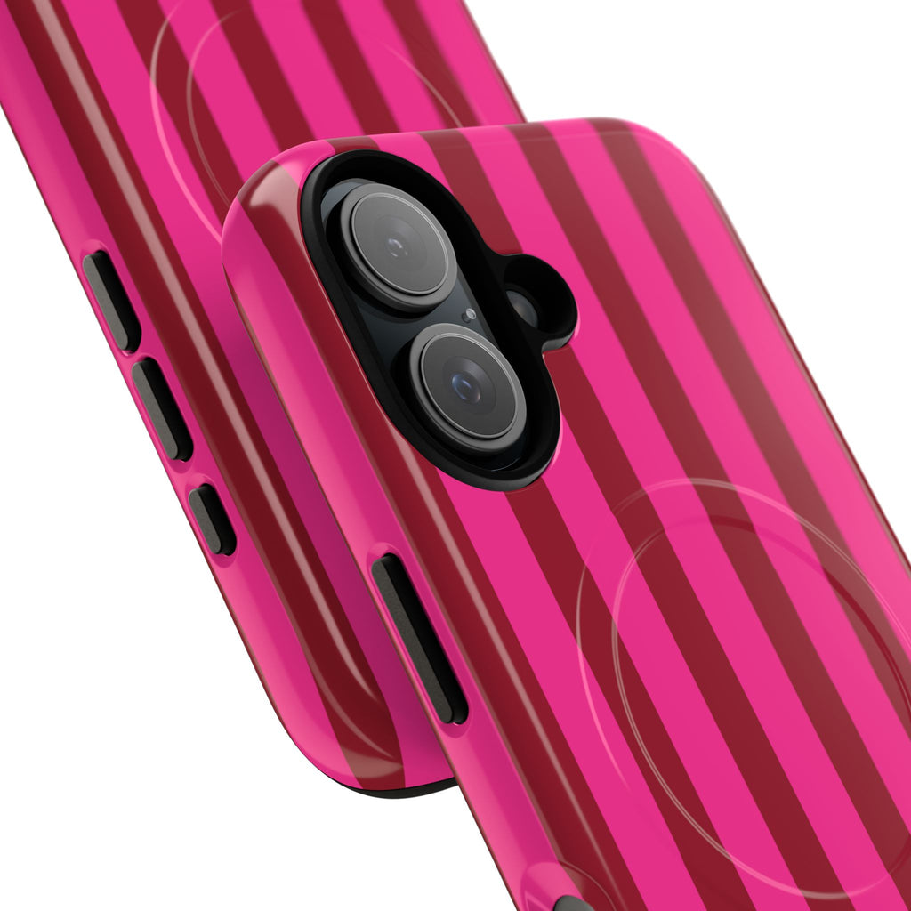 Bold Stripes MagSafe iPhone Case | Strawberry Burst