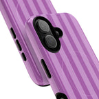 Bold Stripes MagSafe iPhone Case | Plum