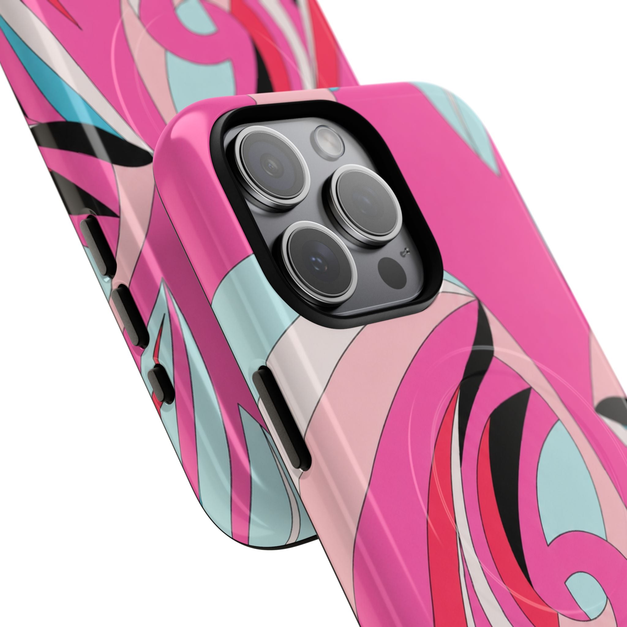 Pink Tropic Swirl MagSafe iPhone Case