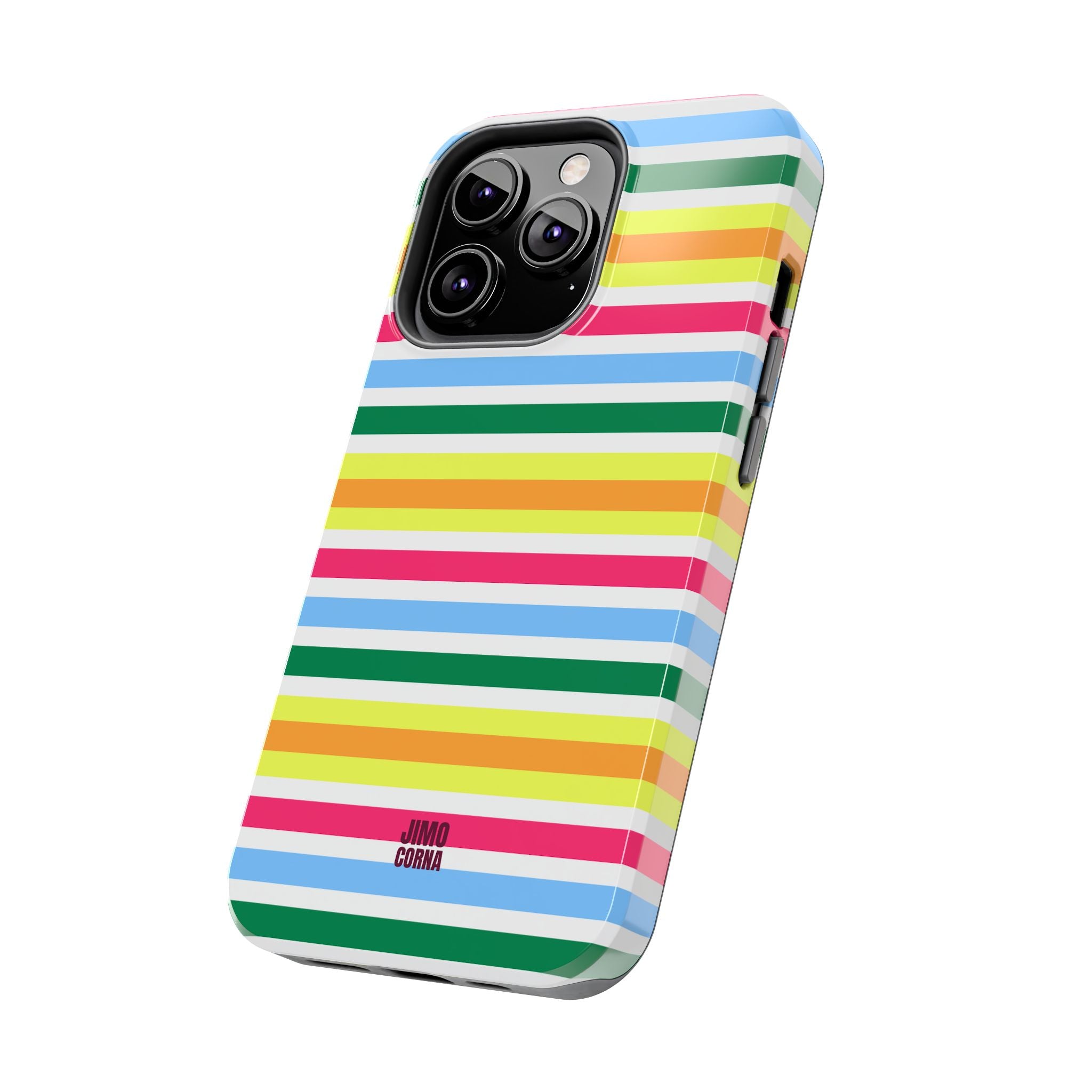 Rainbow Sorbet Stripe iPhone Case