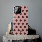 Big Polka Dot | Pink and Brown