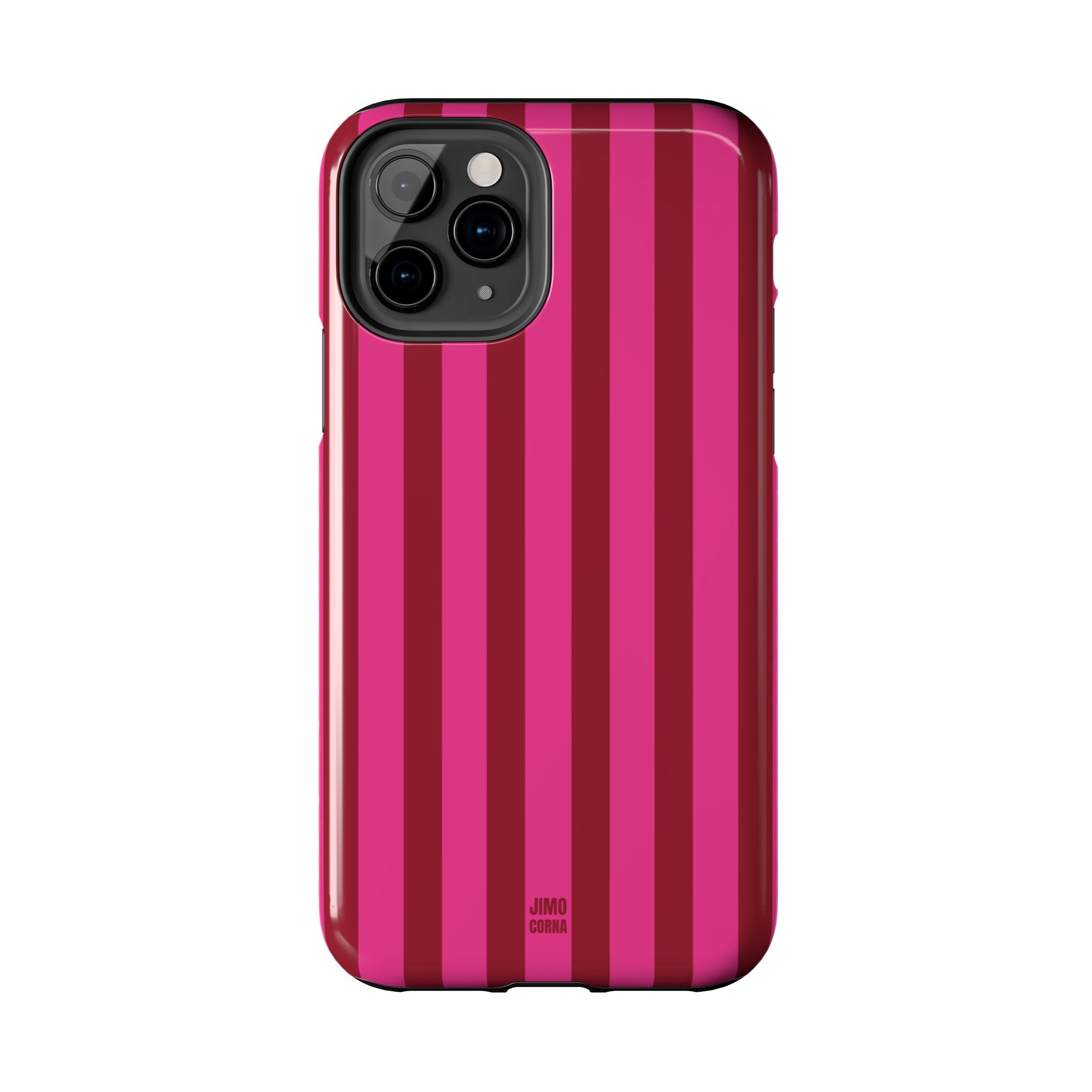 Strawberry Burst Bold Stripes