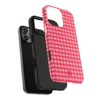 Farm Gingham iPhone Case | Hot Pink