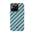 Angelina Stripes | Blue - iPhone Case