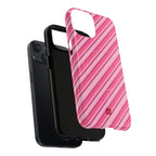 Angelina Stripes | Hot Pink - MagSafe iPhone Case