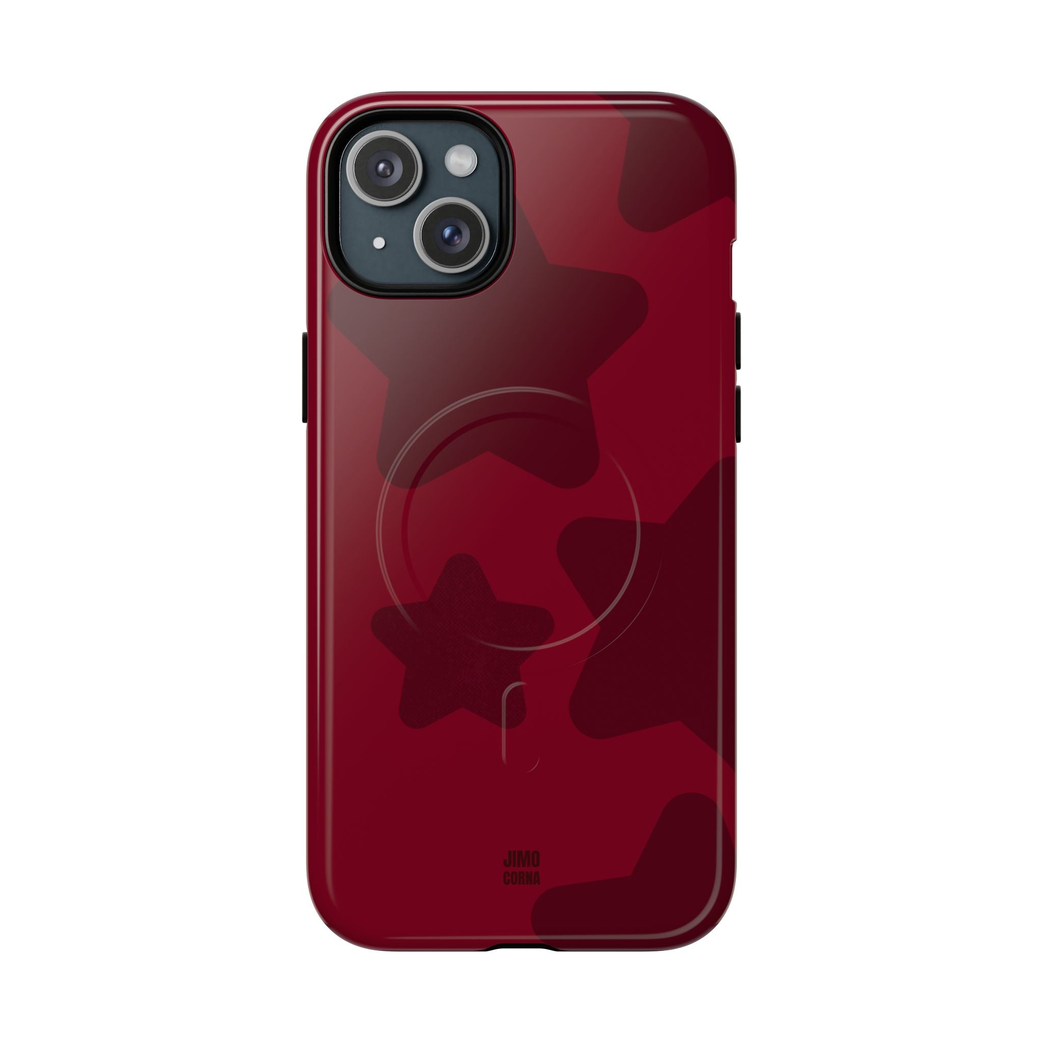 Cherry Red Bold Stars