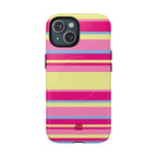 Lemonberry Stripe MagSafe iPhone Case