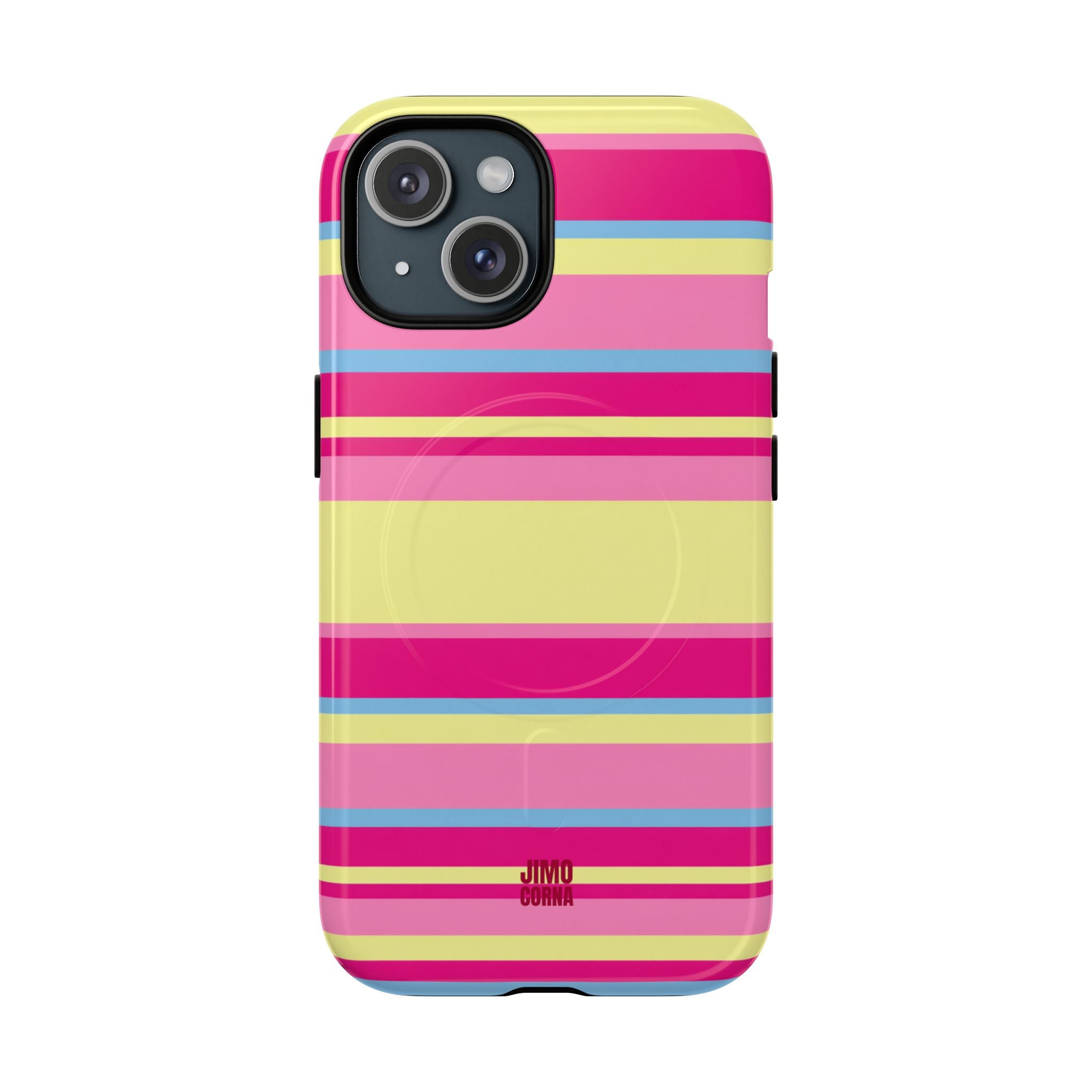 Lemonberry Stripe MagSafe iPhone Case
