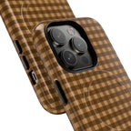 Farm Gingham MagSafe iPhone Case | Brown