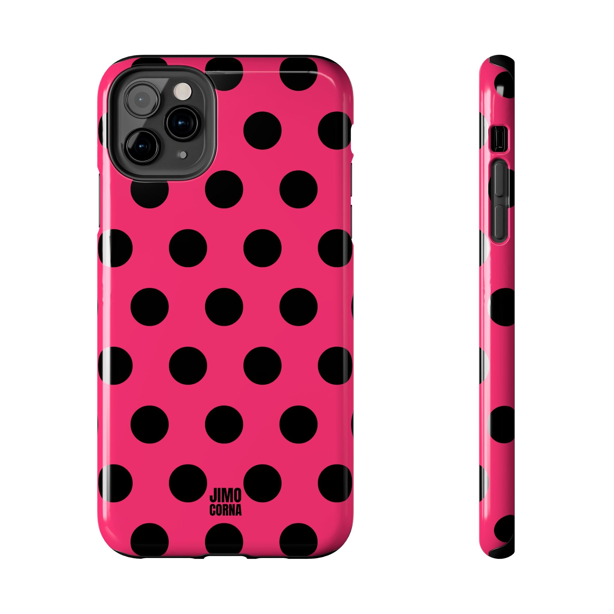 Big Polka Dot | Hot Pink and Black