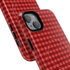 Farm Gingham MagSafe iPhone Case | Red