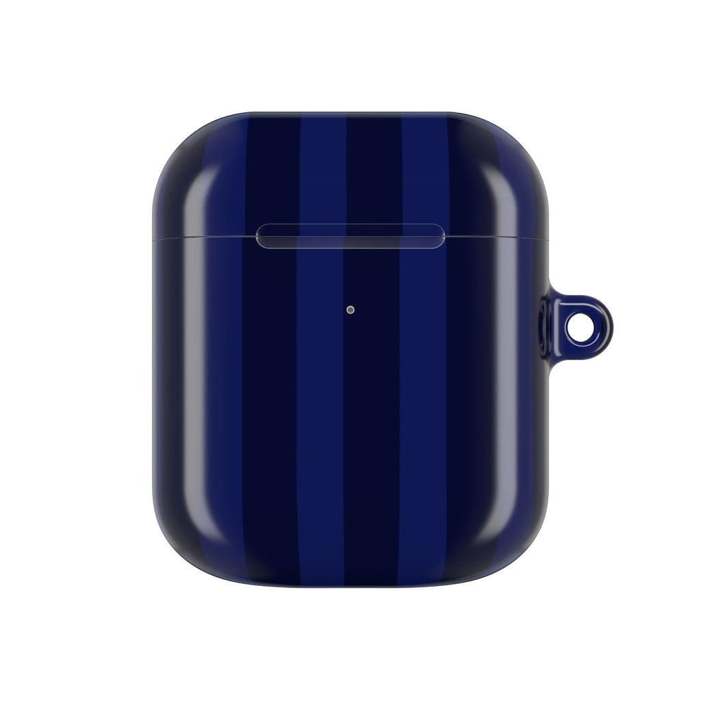 Bold Stripes AirPods Case | Navy Blue