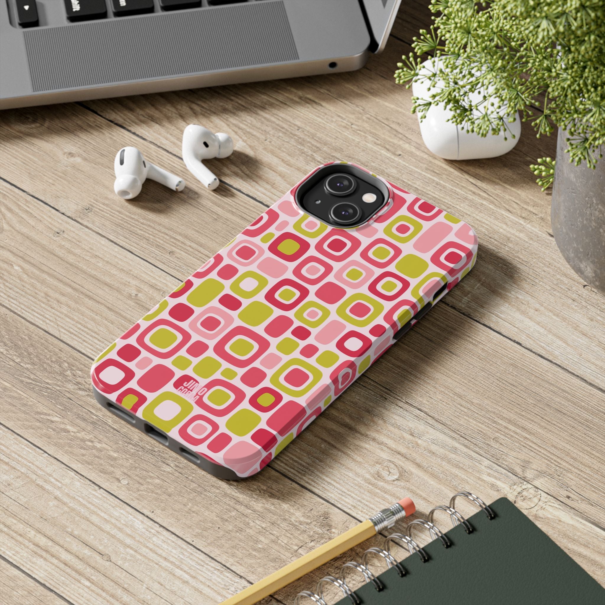 Bubble Pop Geometry iPhone Case