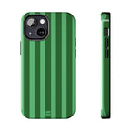 Olive Green Bold Stripes