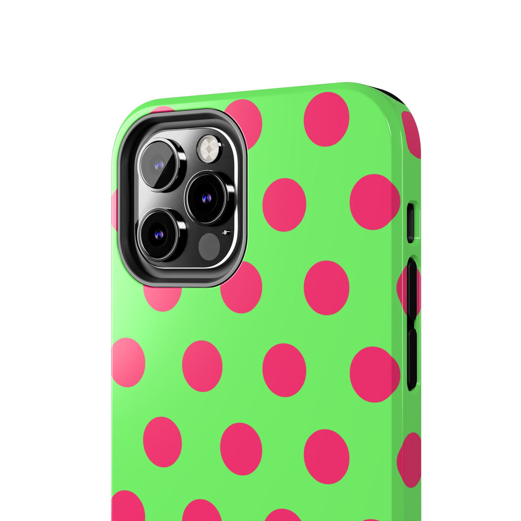 Big Polka Dot | Green and Pink