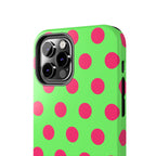 Big Polka Dot | Green and Pink