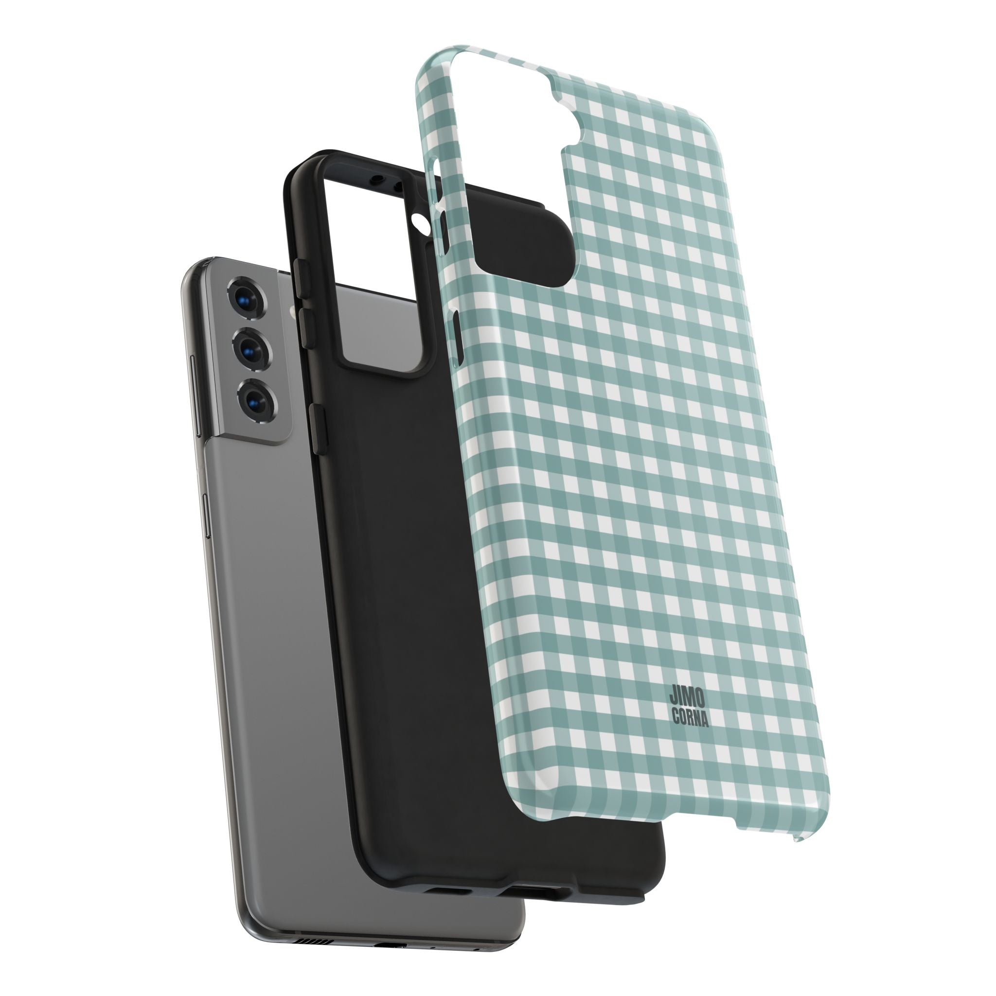Farm Gingham Samsung Galaxy Case | Blue