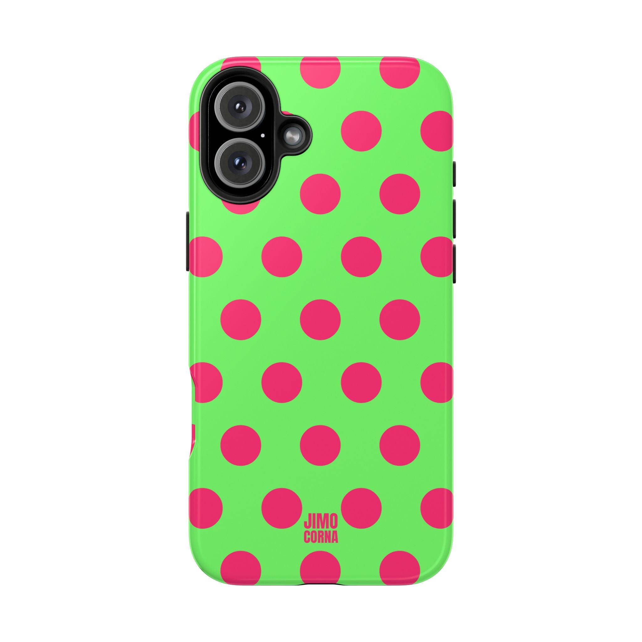 Big Polka Dot | Green and Pink