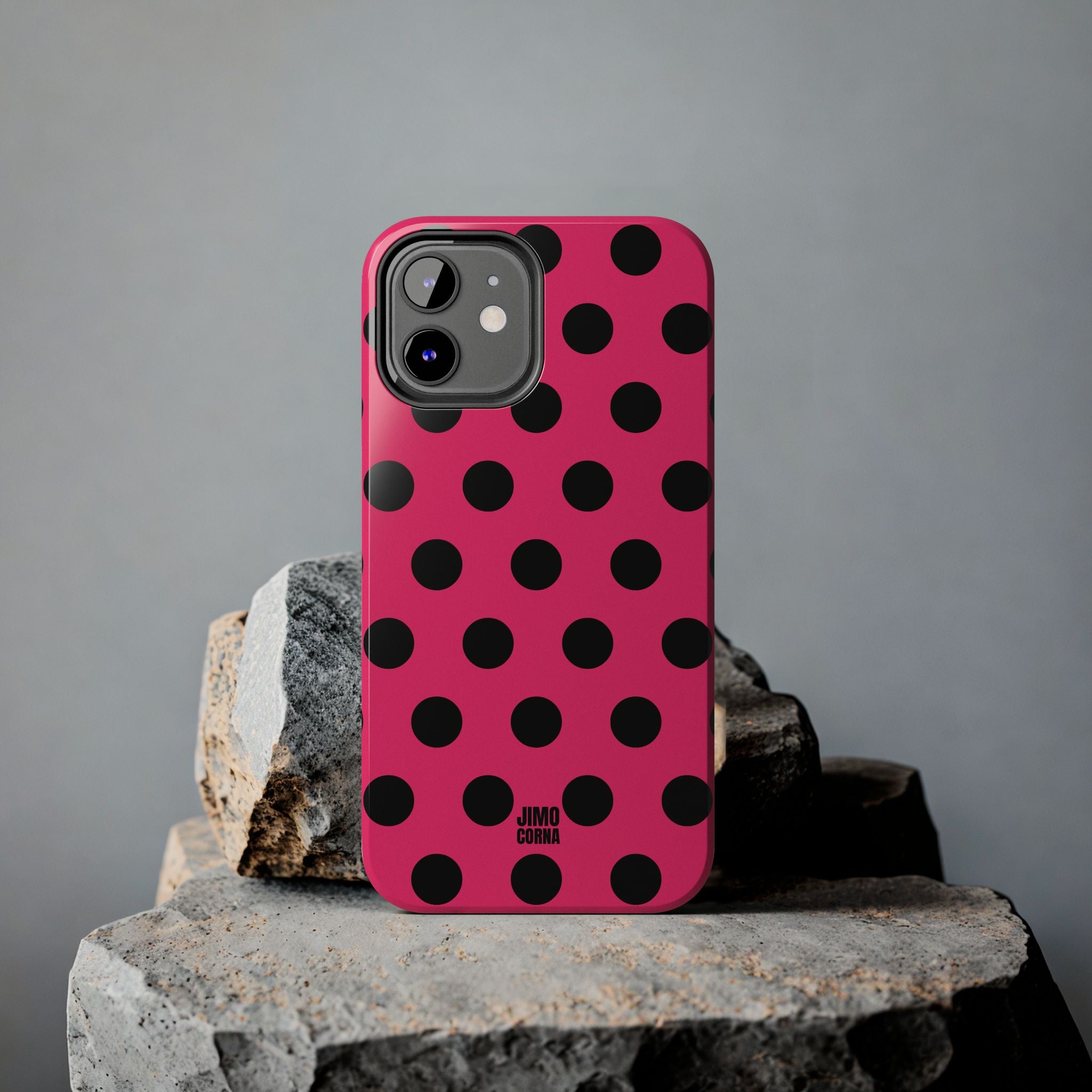 Big Polka Dot | Hot Pink and Black