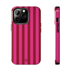 Strawberry Burst Bold Stripes